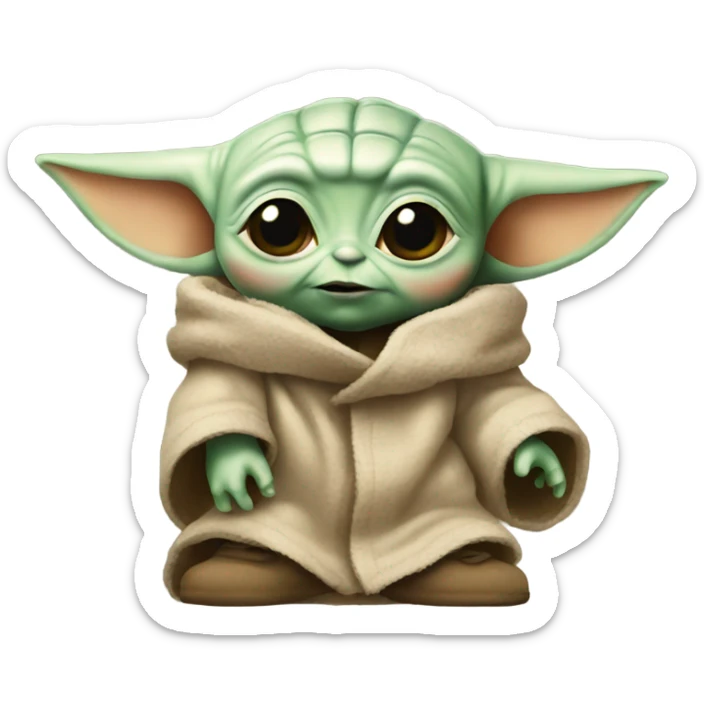 Baby yoda sticker