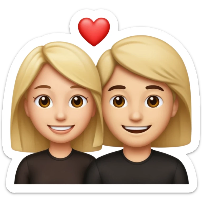 Female and male emoji having sex missionary style sticker