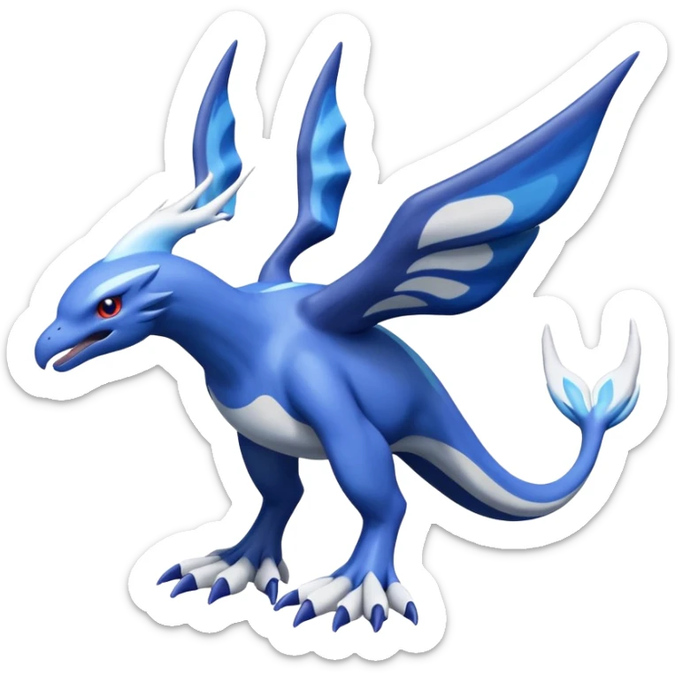 Xerneas-Kyogre-Latios-Lugia-Fakémon-hybrid-creature (full body)  sticker