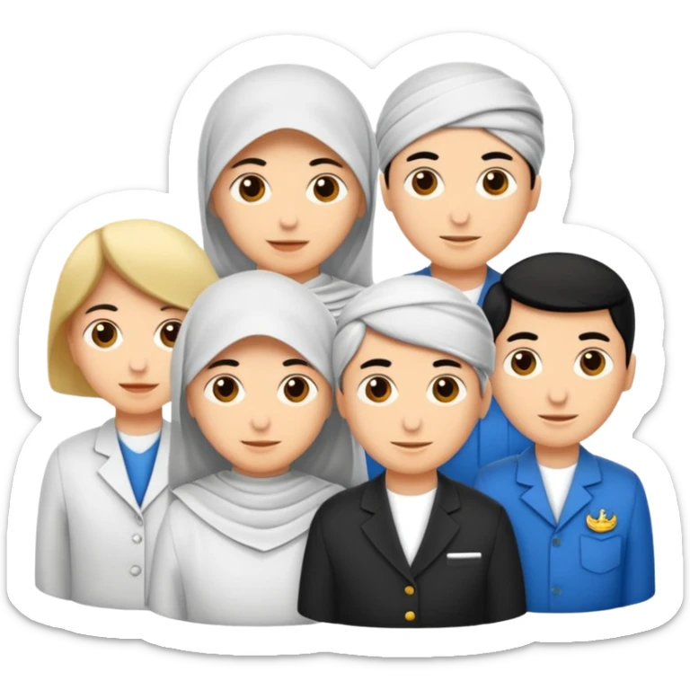 Kız karekterler beyaz tenli 3 kız biri kıvırcık biri kısa dalgalı bir uzun dalgalı sticker