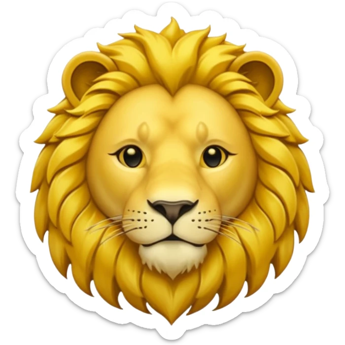 Fais une pièce d'or détailée avec l'inscription F, Fcoins. et un lion dessiné vue de côté en 2D sticker