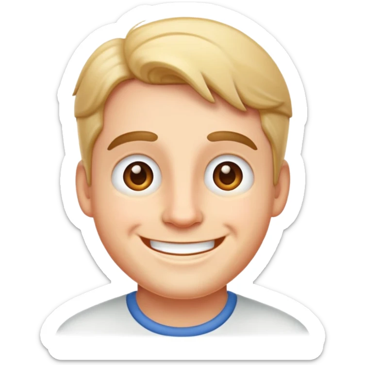 Ralph character smiling sticker