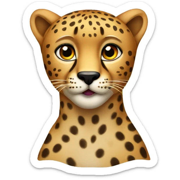 cheetah sticker