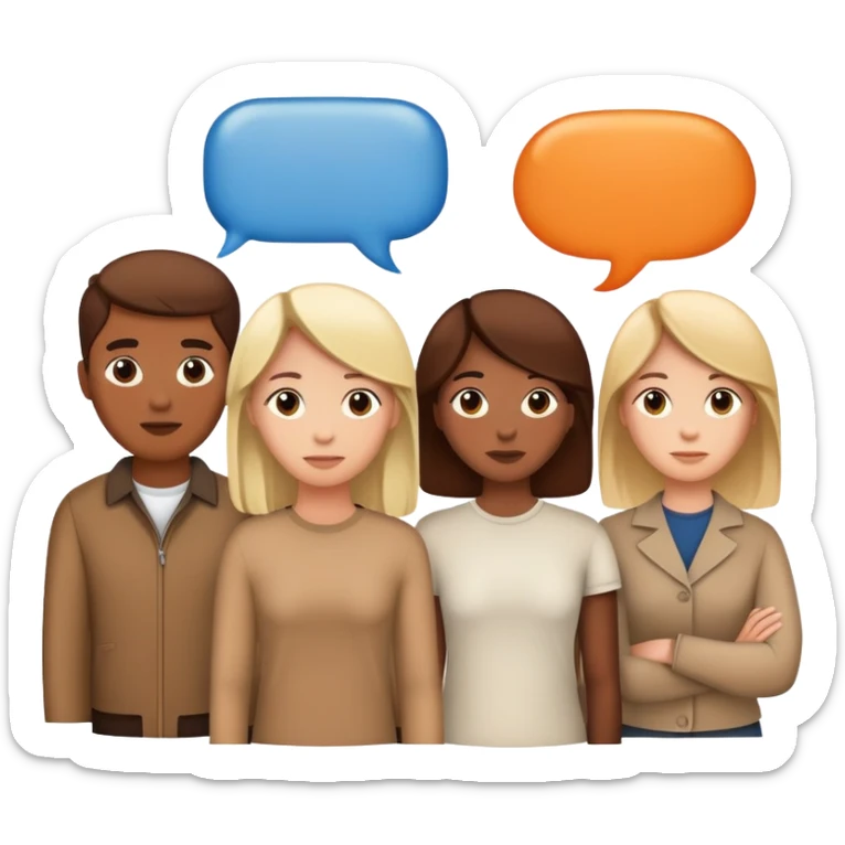 A crowd of people with a text bubble over them that says “you’re dumb” sticker