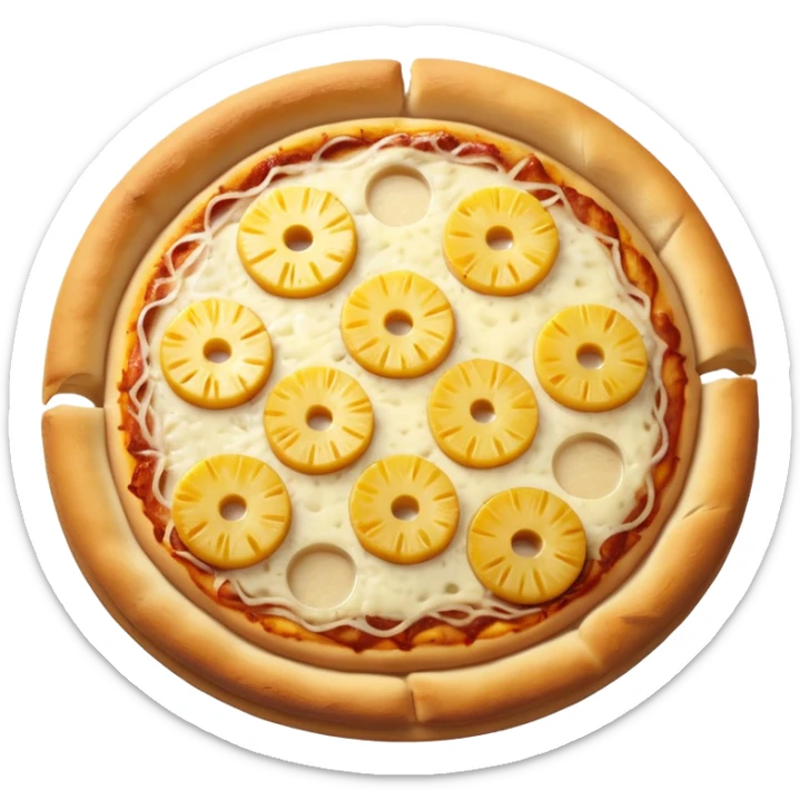 Pineapple pizza sticker