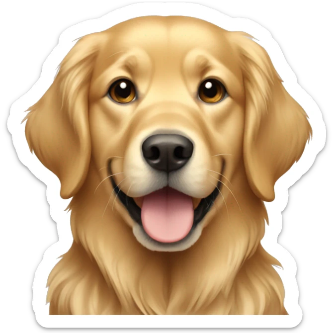 golden retriever sticker