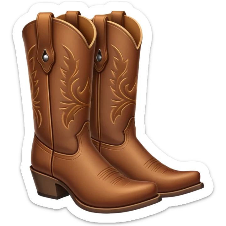 cowboy boots sticker
