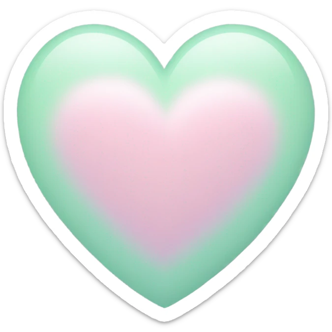 Pastel heart sticker
