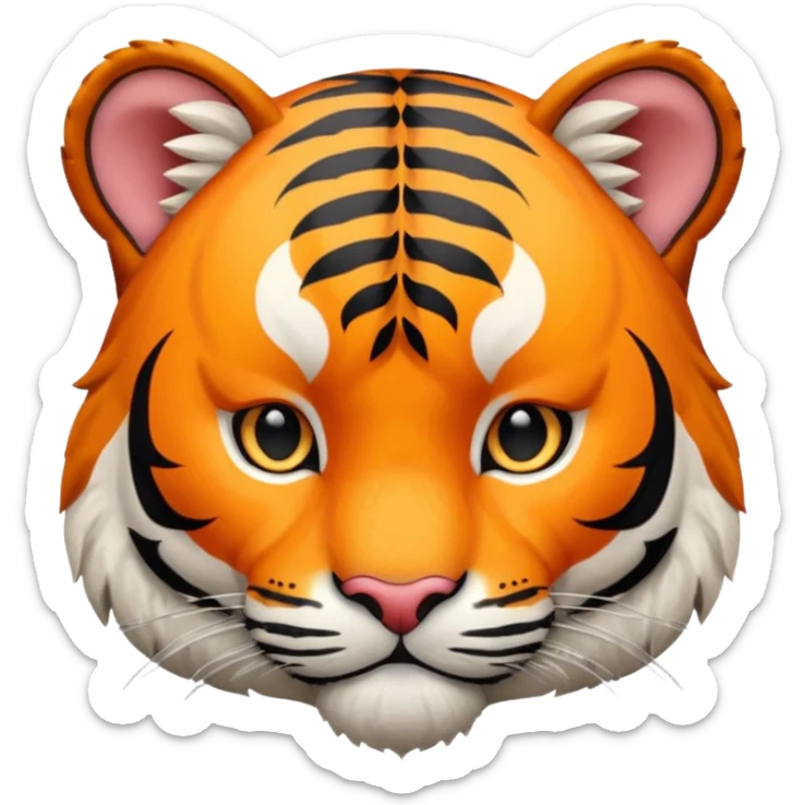 Quiero un tigre mezclado con la bandera cubana. Porque no apodan el tiger y soy de cuba sticker
