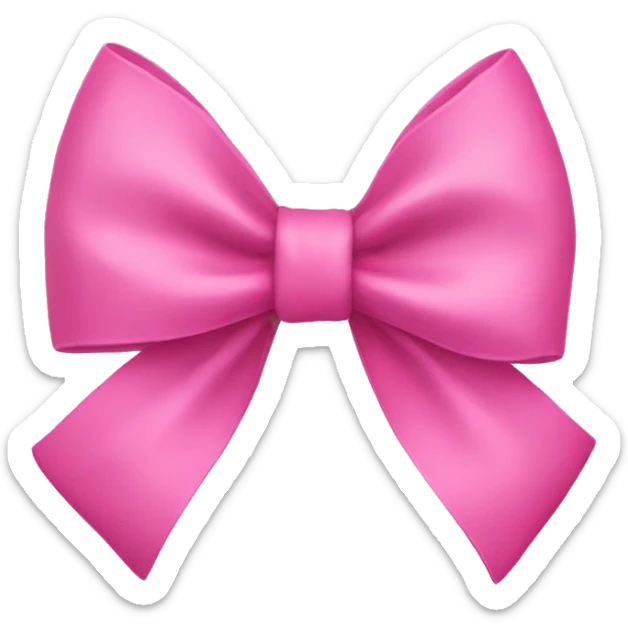 Pink bow sticker