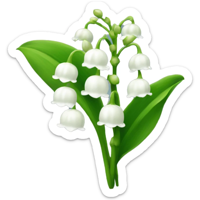 Lily of the valley sticker