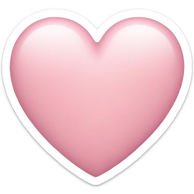 pastel pink heart sticker