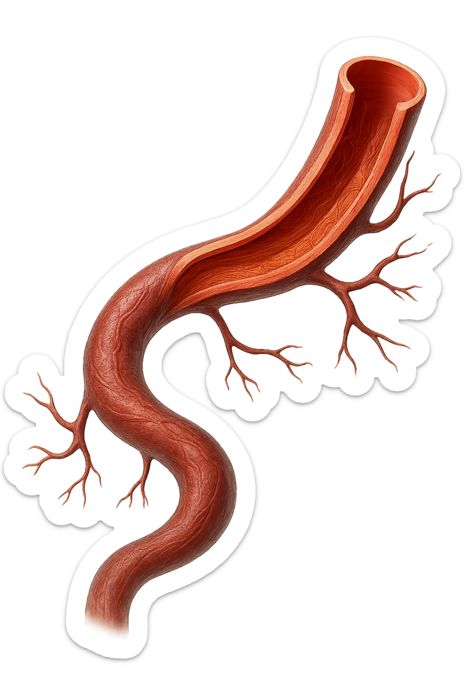 vena umana 3d sticker