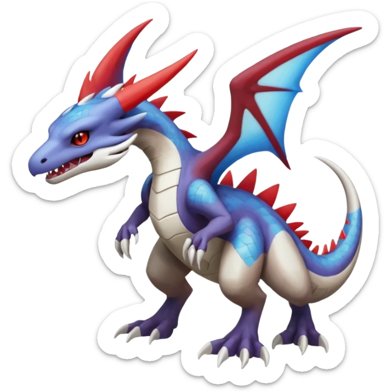 Noivern-Latios-Marowak-Lugia-Fakémon-hybrid-creature (full body)  sticker