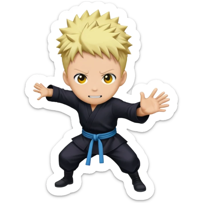 Généré moi une emoji style qui vat avec Juju kaisen sticker