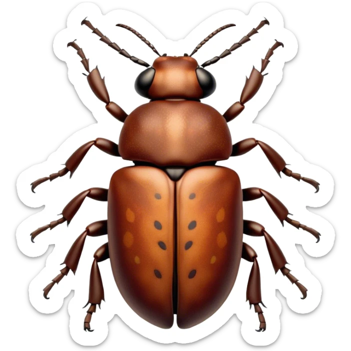 Beautiful and Majestic Beetle Portrait Emoji, Head and body rendered in serene repose with a gentle, content smile, showcasing a robust, intricately patterned exoskeleton with softly closed eyes in tranquil slumber, Simplified yet exquisitely endearing features, highly detailed, glowing with a soft, drowsy metallic light, high shine, relaxed and utterly noble, stylized with an air of timeless natural grandeur, soft glowing outline, capturing the essence of a beautiful and majestic beetle that embodies the refined strength of nature! sticker