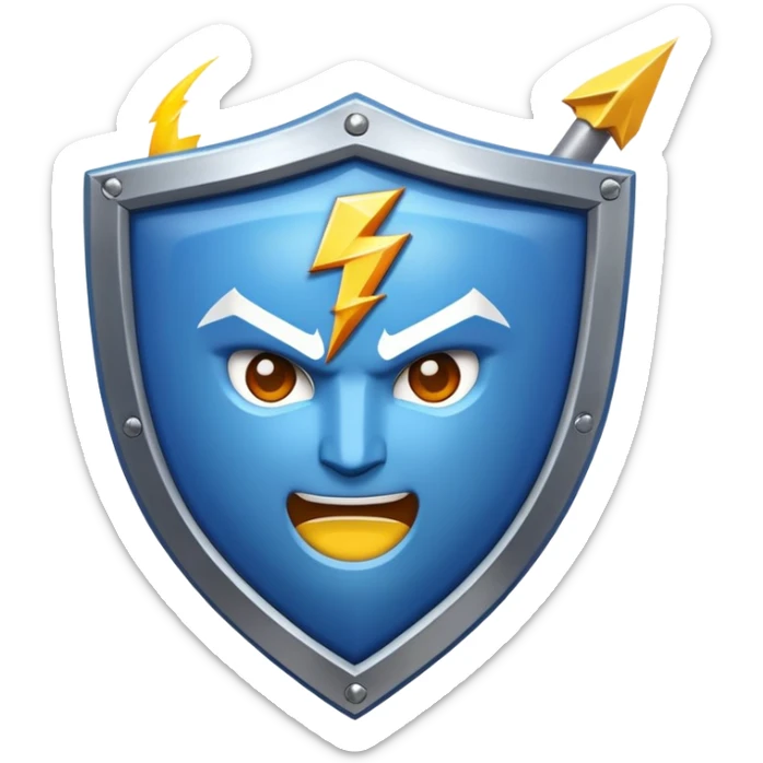 generate an emoji of an ipl team gujarat titans using this emoji's 💙🛡️⚡ sticker