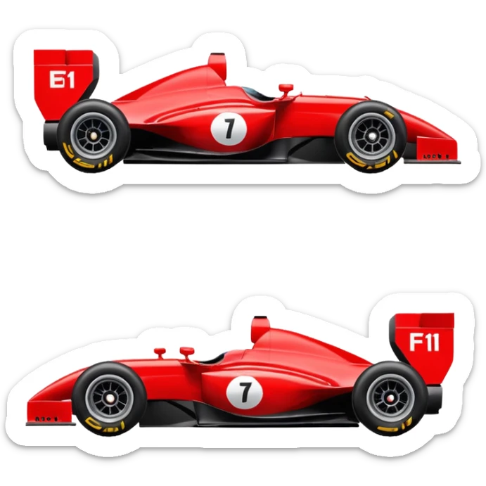 f1 side view sticker