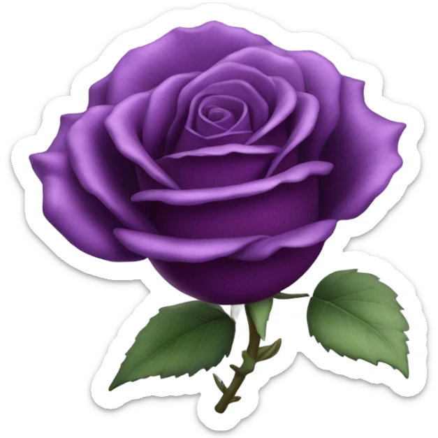 Purple rose  sticker