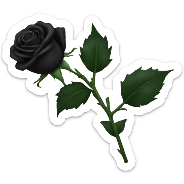 black rose sticker