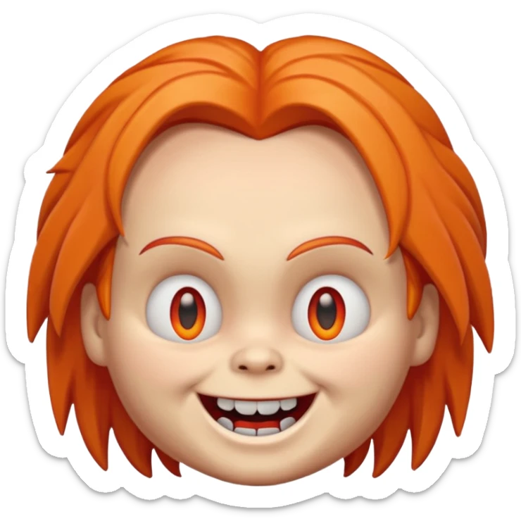 Un emojin de chuky sticker