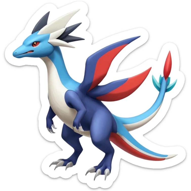 Silvally-Nargacuga-Latios-Latias-Salandit-Pokémon-Fakémon-fusion-animal-hybrid-creature sticker