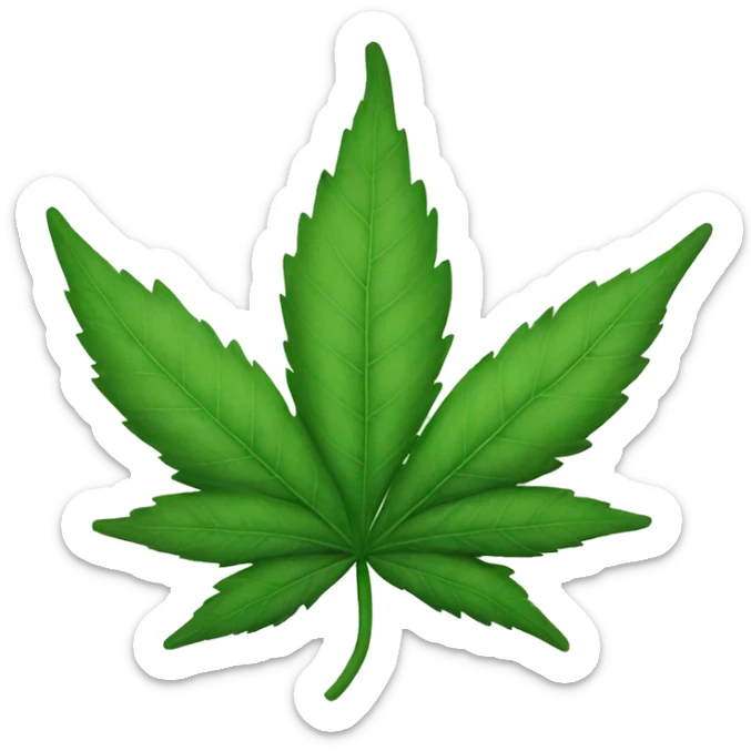 Weed leaf  sticker