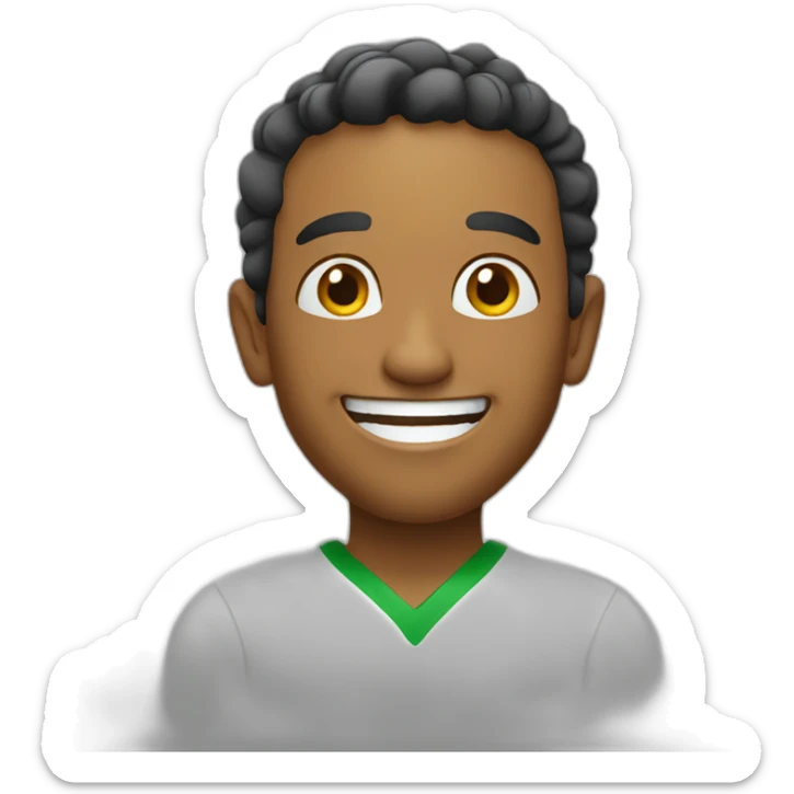 happy brazilian sticker