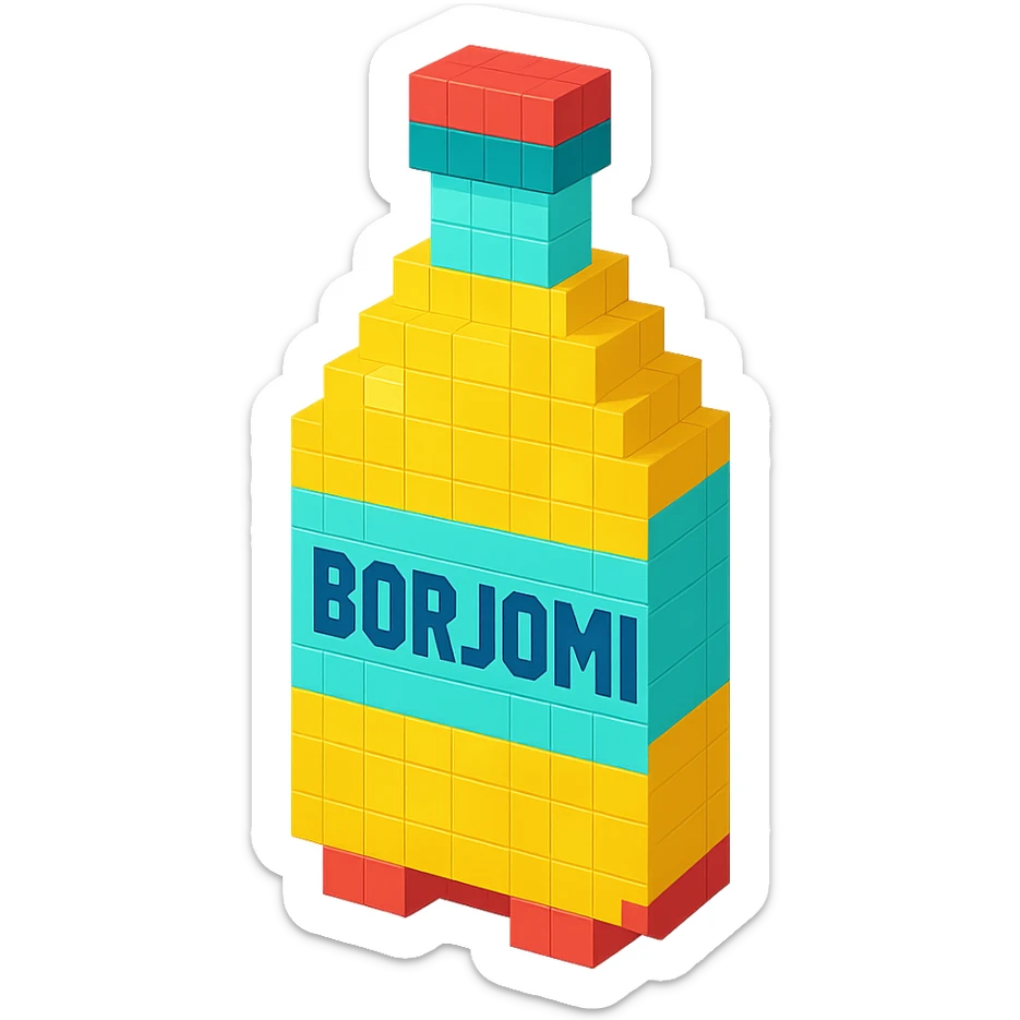 Borjomi lemonade sticker
