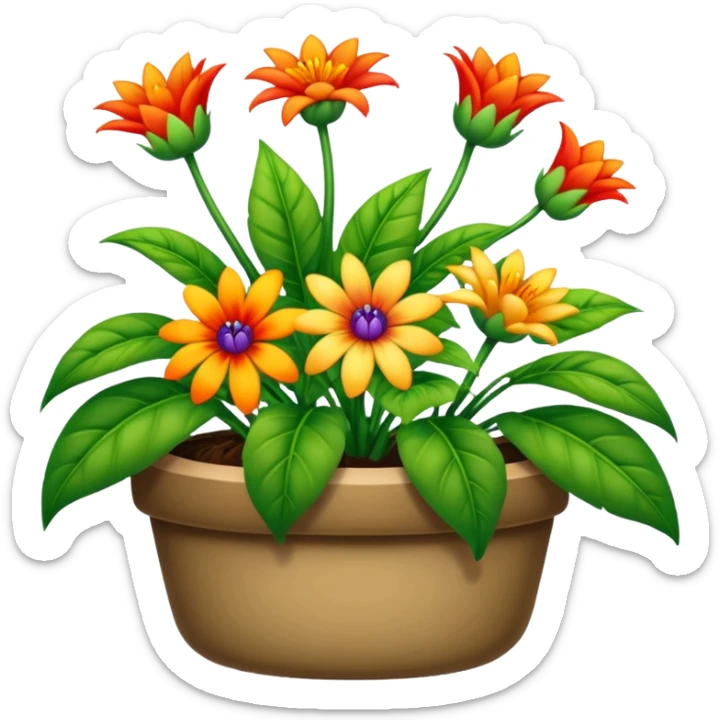 biodiversity plants, flowers sticker