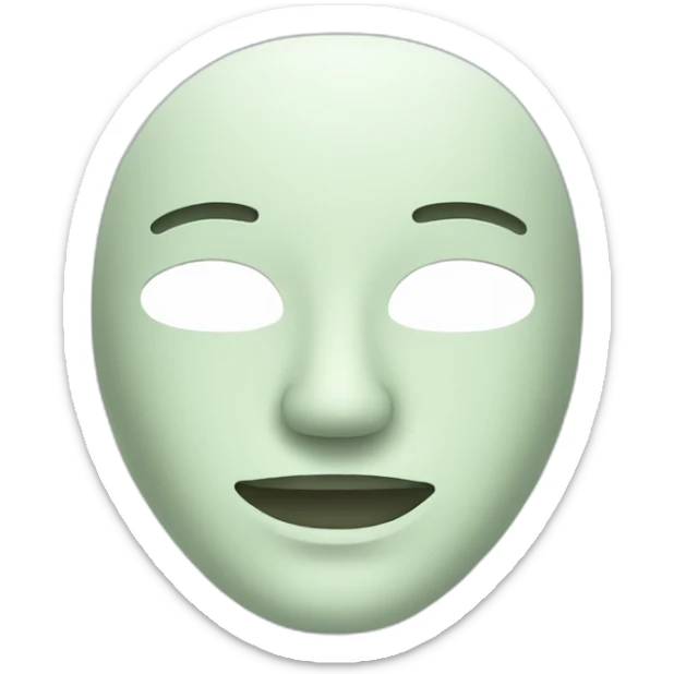 Spa mask sticker