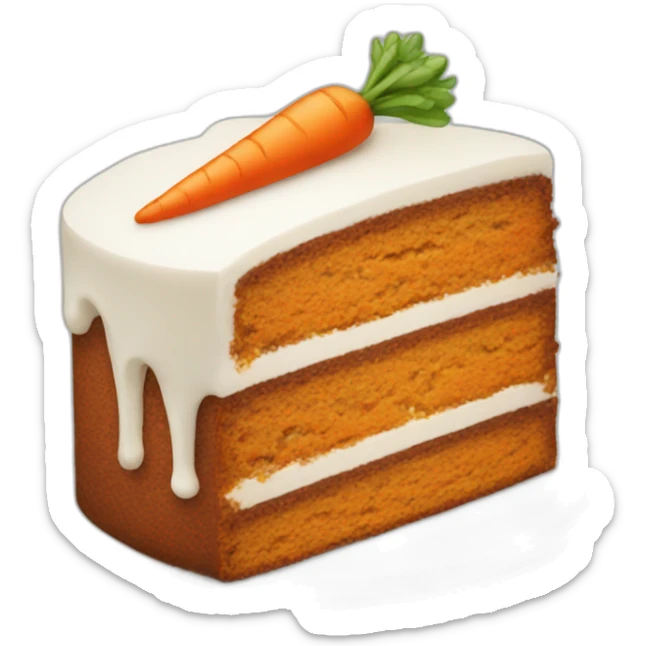 Carrot cake sticker
