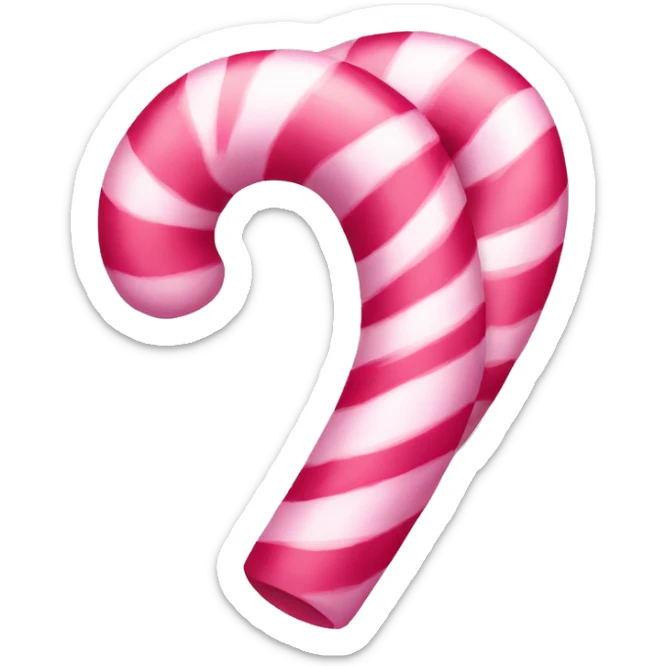 pink candy cane  sticker