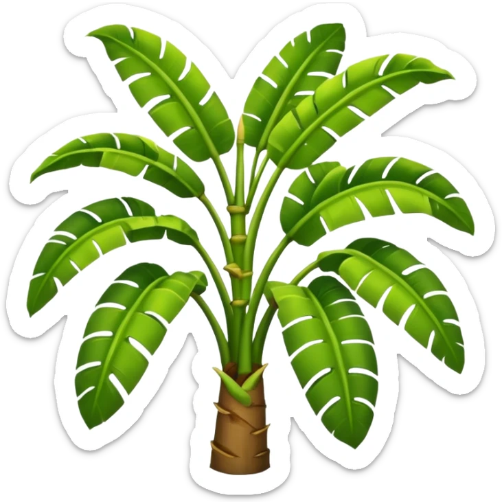 Banana tree sticker