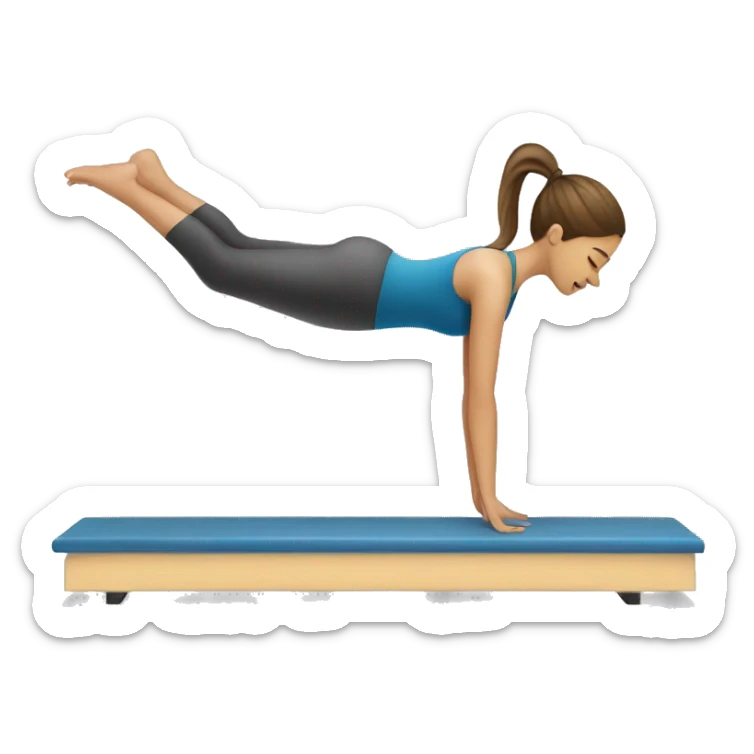 Pilates girl sticker