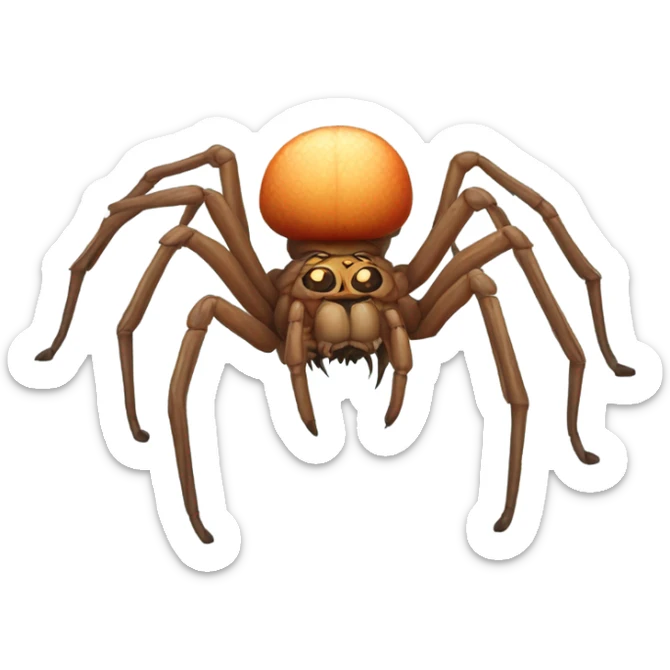 Realistic spider sticker