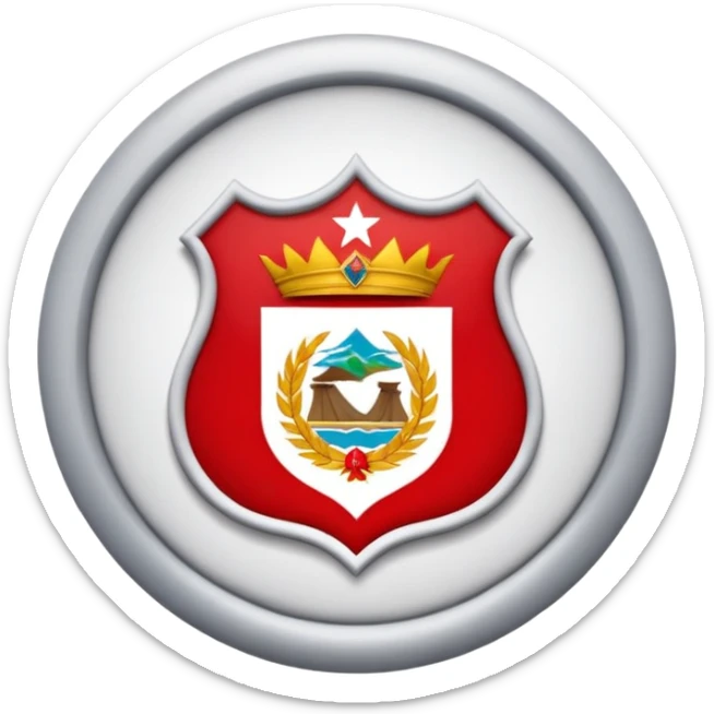 Hazme un emoji basado en el escudo del américa de cali sticker