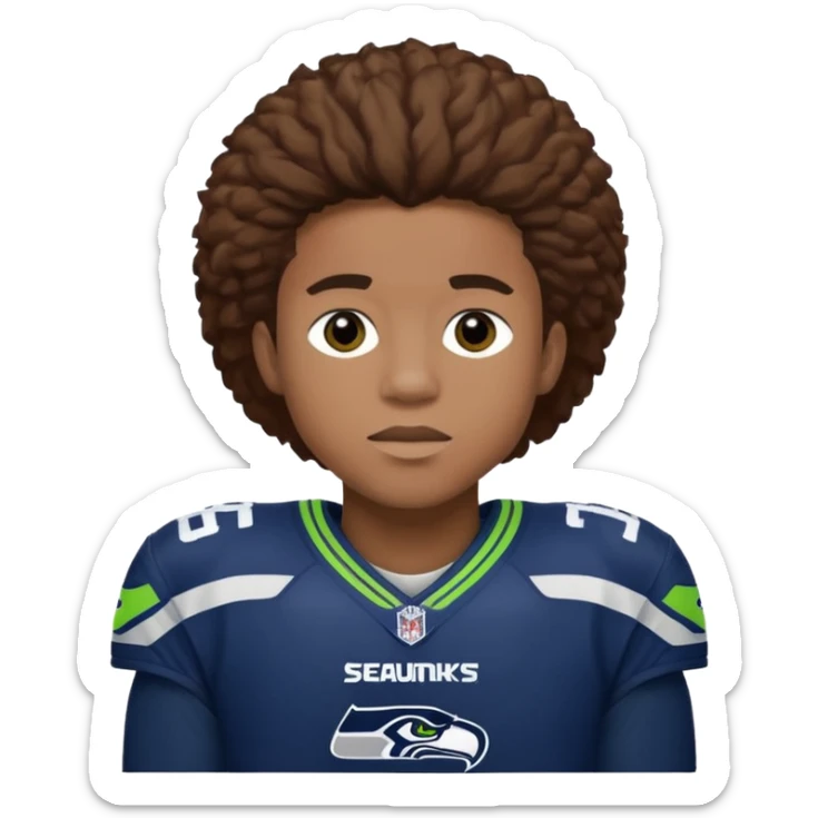 do an emoji of Seattle Seahawks' wide receiver Jaxon Smith-Njigba sticker