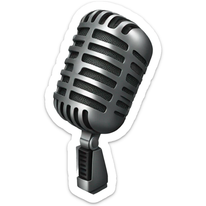 Microphone  sticker