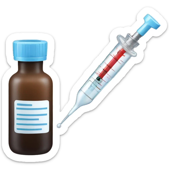 syringe sticker