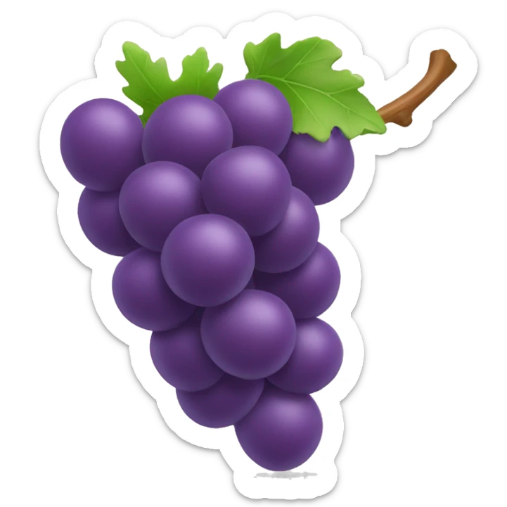 3D Grapes emoji  sticker