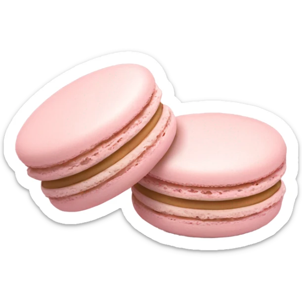 two light pink macaron sticker