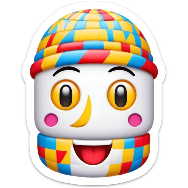 Cinematic Realistic Zagreb Film Festival Pop Culture Emoji, showcasing a vibrant, artistic festival atmosphere rendered with dynamic textures and cinematic, festive lighting. sticker