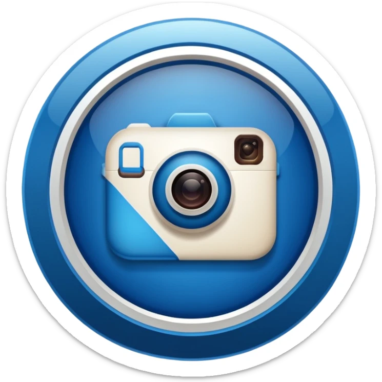 A high-resolution 2D icon of an Instagram-style verified badge. 8 jagged circle sticker