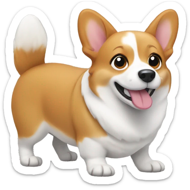 Corgi sticker