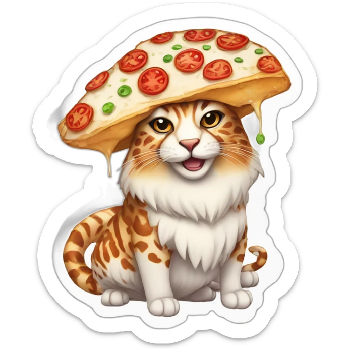 puizza design, in the style of illustrations, intricate details, colorful cartoon, exotic atmosphere, 2d game art, white background, contour, no mockup. sticker. sticker