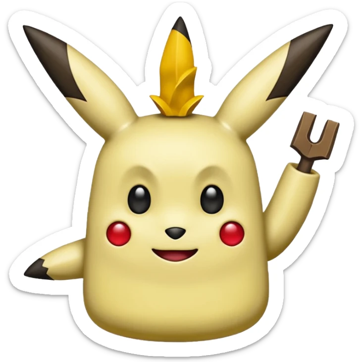 Me gustaría que hagas un emoji de un pokemon que se llama mimikuu pero que sea como el pokemon  sticker