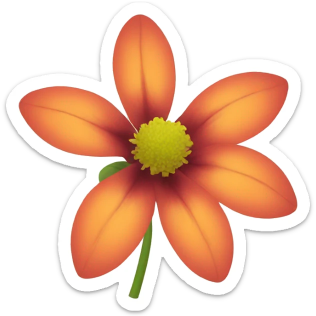 Flower sticker