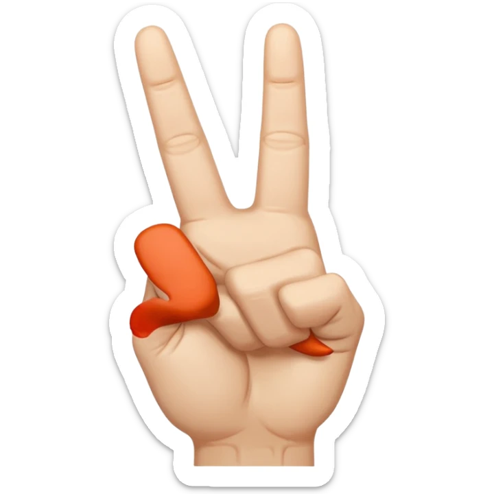 i want to create simple enoji for whatsapp the amojy of hand with the middle finger down sticker