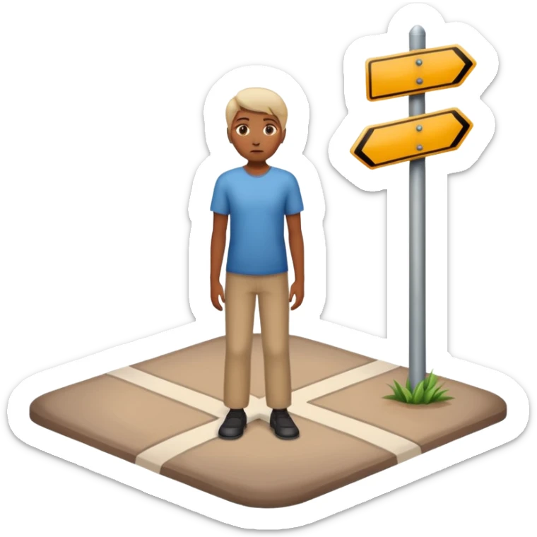 mach mir eine grafik die zeigt das man sien ganzes leben umkrempelt sticker